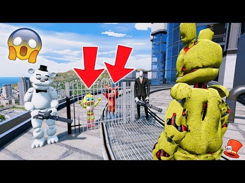 CAN SPRINGTRAP SAVE ADVENTURE CHICA & FOXY FROM WHITE FREDDY? (GTA 5 Mods For Kids FNAF RedHatter) - UCdZoVLv1XHLLLJTSNcifuDQ