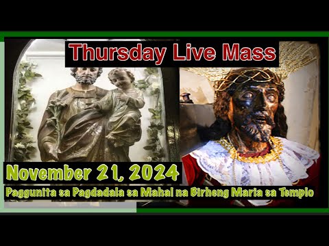 Quiapo Church Live Mass Today Thursday November 21, 2024