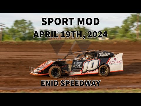 Enid Speedway Sport Mod 04/19/24 #10 Alex Wiens - dirt track racing video image