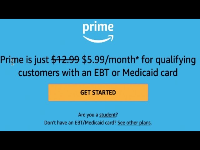 Amazon Prime Discount for Food Stamps and EBT Holders