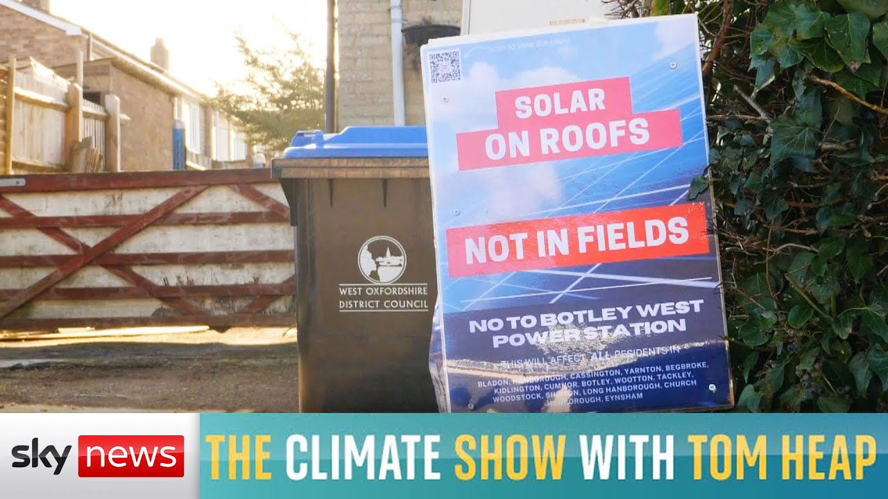 The Climate Show with Tom Heap – Solar panels or food crops in UK fields?