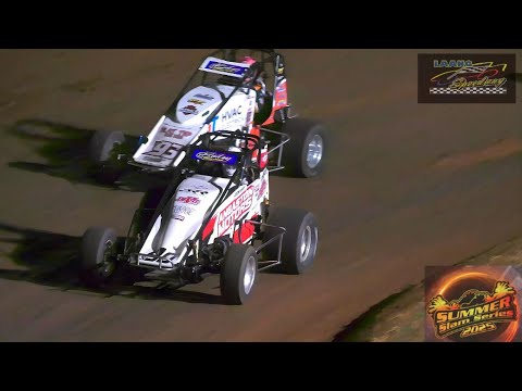 Wingless Sprints Summer Slam final bits  Laang Speedway 2-1-2025 - dirt track racing video image