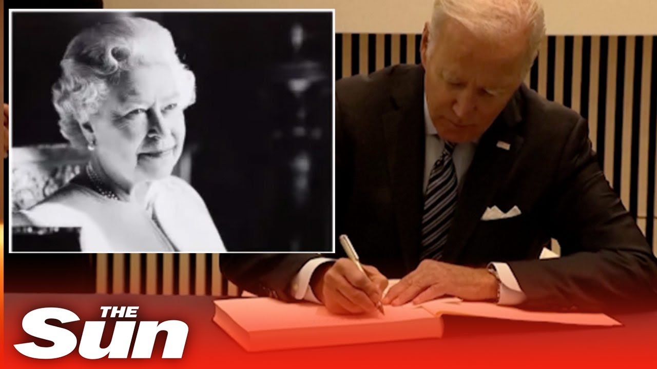 Biden pays tribute to ‘gracious Queen Elizabeth’ and signs book of condolence