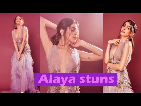 Video - Bollywood Fashion - ALAYA F Looks Gorgeous in this Lavender Gown #India