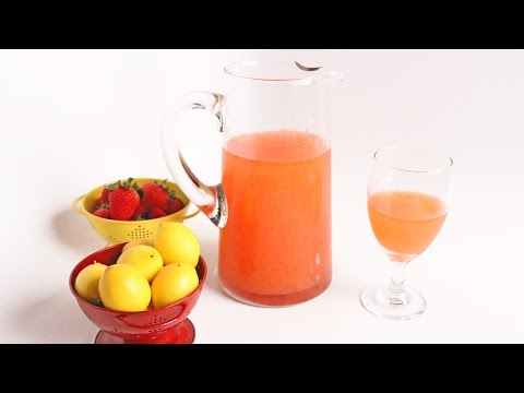 Homemade Pink Strawberry Lemonade - Laura Vitale - Laura in the Kitchen Episode 930 - UCNbngWUqL2eqRw12yAwcICg