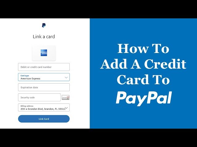 How to Add a Credit Card to PayPal