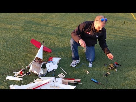 Dual Rocket Power & RC Harmon Rocket Hard Crash - Crazy Day At The Airfield - UCz3LjbB8ECrHr5_gy3MHnFw