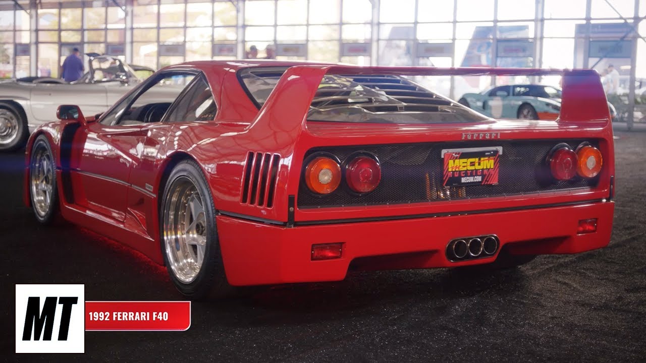 1992 Ferrari F40 Presented by Steve Matchett | Mecum Auctions Kissimmee | MotorTrend