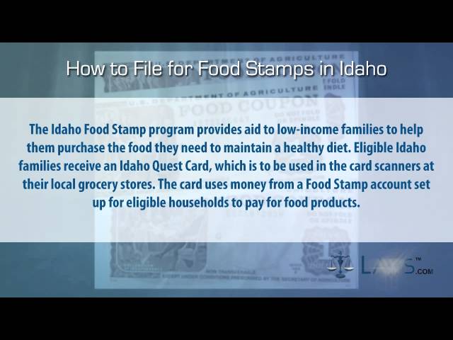 How To Get Food Stamps In Idaho?