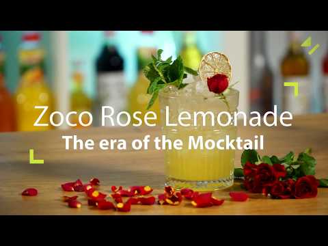 Zoco Rose Lemonade with Le Fruit de MONIN Yuzu and Lychee syrup by Coctel TV_English