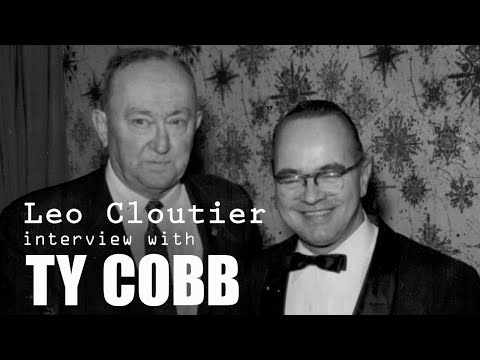 Ty Cobb interviewed by Leo Cloutier in 1958 in Manchester NH video clip