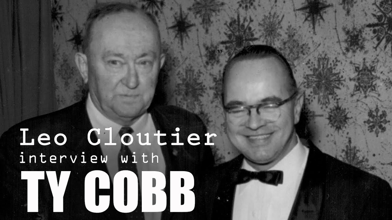 Ty Cobb interviewed by Leo Cloutier in 1958 in Manchester NH video clip