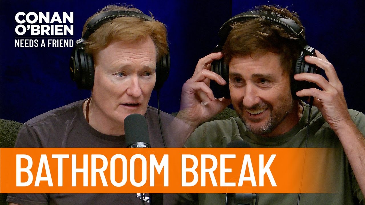 Luke Wilson Leaves The Studio For A Bathroom Break | Conan O’Brien Needs A Friend