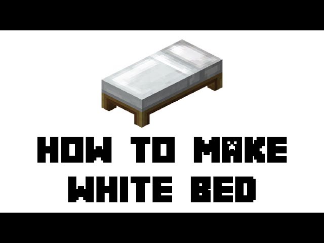 How to make White bed in Minecraft