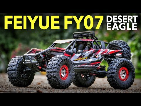 4wd Feiyue FY07 Desert Eagle 1/12 Scale RC Rock Racer - Unboxing, Speed Test & Bashing - UCiqTEhDiWz1eb7exfWiy5TA