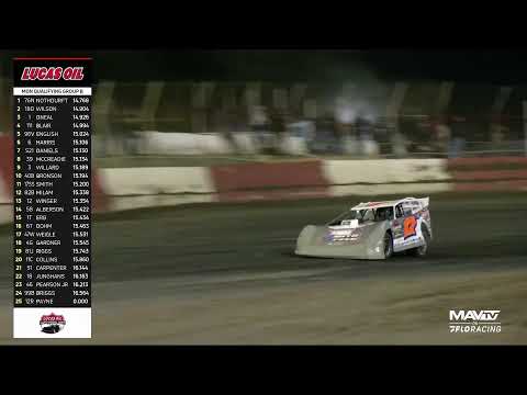 LIVE: Lucas Oil Late Models at East Bay Raceway Park Monday Qualifying - dirt track racing video image