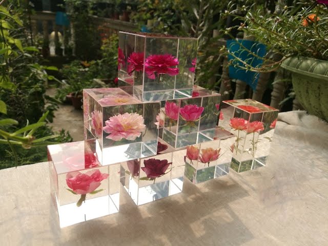 How to Preserve Flowers in Resin Paperweights