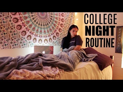 COLLEGE NIGHT ROUTINE: FALL 2017 | JuicyJas - UCqTR5f7YkGro3cPv23SqcqQ