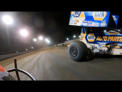 ONBOARD: Sheldon Haudenschild World of Outlaws Sprint Cars Volusia Speedway Park Feb 11, 2021 - dirt track racing video image