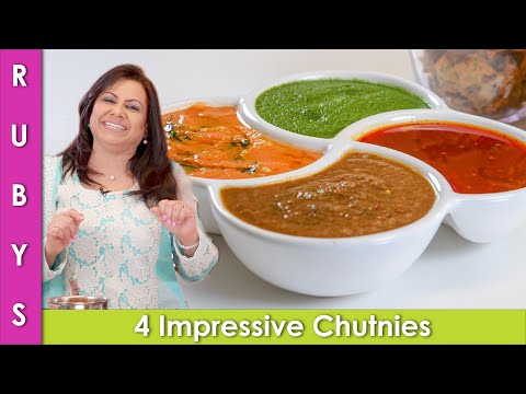 Chutnies 4 Different Kinds for Pakoras & Samosas Iftari Idea Ramadan Recipe in Urdu Hindi - RKK - UCMhx-uS3O-G_6_lTrYmDKLw