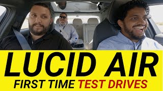 Lucid Air - pierwsza jazda pokazowa (przyspieszenie)