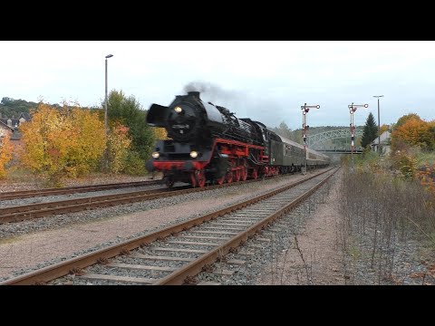 41 1144-9 mit Elstertalexpress und 35 1097-1 und Sonderzug nach Adorf 2021