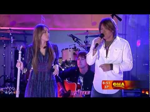 Miley Cyrus & Billy Ray Cyrus - Butterfly Fly Away - Good Morning America 2009