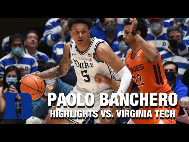 Banchero Leads Duke to Victory in Basketball