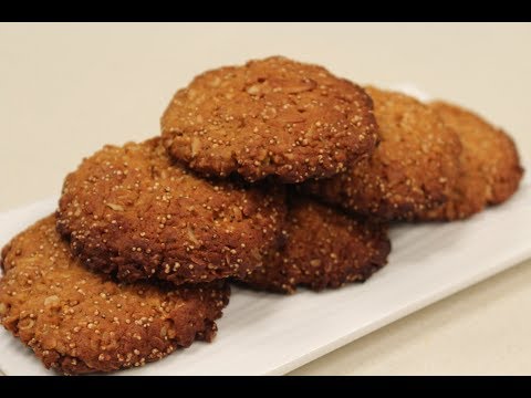 Almond Oats & Honey Biscuts | Sanjeev Kapoor Khazana - UCmoX4QULJ9MB00xW4coMiOw