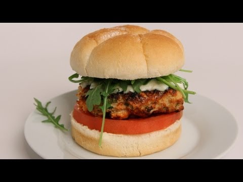 Caprese Turkey Burgers Recipe - Laura Vitale - Laura in the Kitchen Episode 362 - UCNbngWUqL2eqRw12yAwcICg