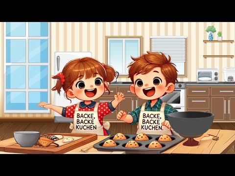 LUNANU - Backe, backe Kuchen (Deutsches Kinderlied zum Mitsingen) 🍰