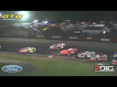 Airborne Park Speedway | Sportsman Modified Feature Highlights | 7/3/24 - dirt track racing video image