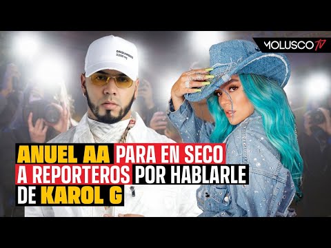 Anuel se la deja caer a reporteros por hablarle de Karol G y no de Yailin su nuevo amor