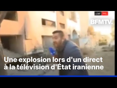 Guerre au Moyen-Orient: un reporter iranien s'enfuit en plein direct après une frappe
