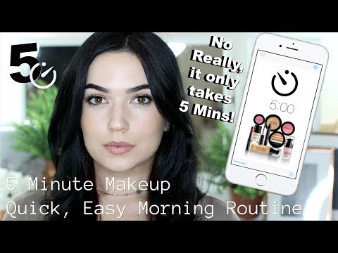 Late For School or Work | 5 Minute Makeup Routine FOR REAL!! - UC-1-zPmT368J8JRbsK_1keA