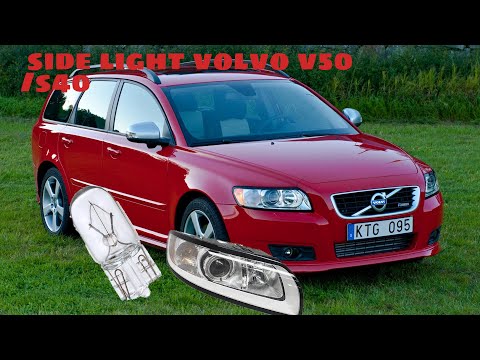 Wie ersetzt man die Glühbirne des Scheinwerfers des Volvo V50?