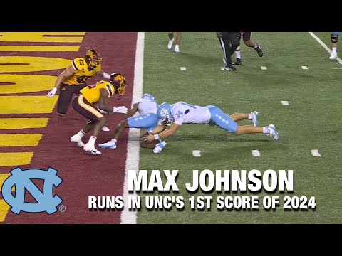 QB Max Johnson Runs In UNC's 1st Score Of 2024 - BVM Sports