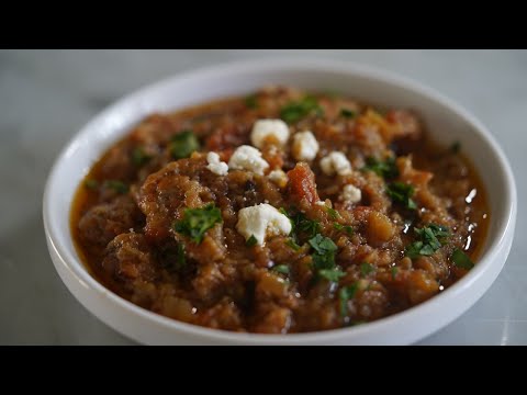 Zaalouk - Moroccan Roasted Eggplant Dip | Chef Rachida - UCcF3-ZnKDj1fZeeQTueGf4g