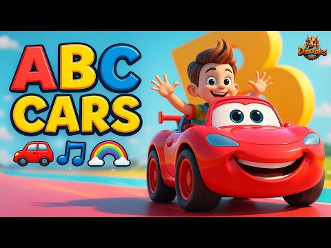 ABC Cars Song 🚗 | Alphabet Song with Cars for Kids | Fun ABC Learning | Magic Dino Tales