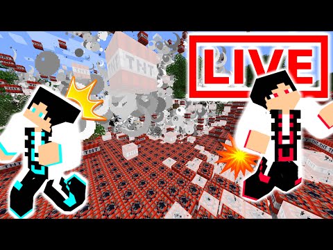 🔴LIVE【マイクラ】歩いたら足元がTNTになる世界でダイヤをゲットせよ!!!