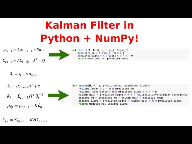 Implementing the Kalman Filter in Pytorch