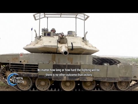 Tank israeliani vicino a Gaza City - Porta a Porta 31/10/2023