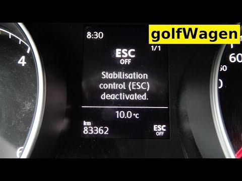 Comment désactiver le contrôle de traction de la Volkswagen Golf 7 ...