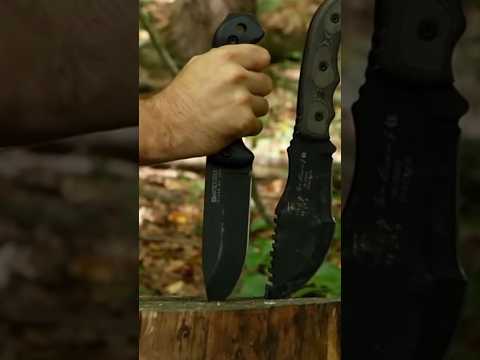 🗡️Best Big Blades?- Tracker, MSK-1, Becker BK2, for Wilderness Survival Skills #shorts #knifereview