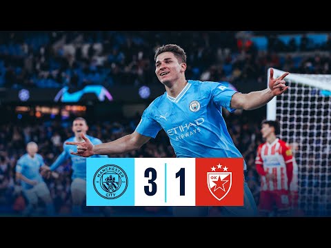 HIGHLIGHTS! ALVAREZ STARS AS CITY START CHAMPIONS LEAGUE DEFENCE WITH WIN | Man City 3-1 Red Star