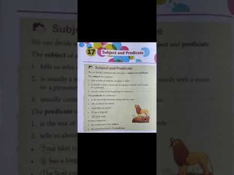 15 02 2021 GRADE 3 ENGLISH CH 17 Subject and Predicate