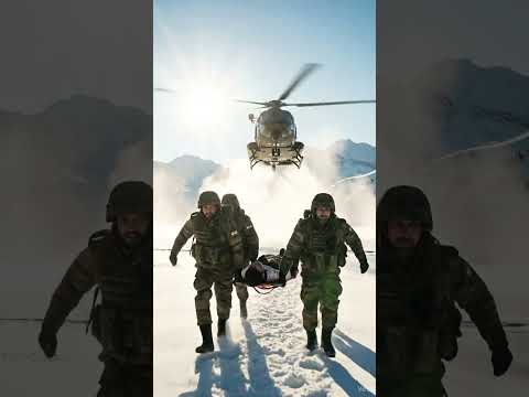 🥺Snow Mein Ek Ghayal Fauji Ko😭 Bachate Veer Jawan 🇮🇳 | Emotional Army Rescue #military #short #life