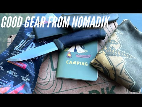 Morakniv Companion, Camping Notebook, Bandana Towel, and Hydration Drink - Nomadik Subscription Box