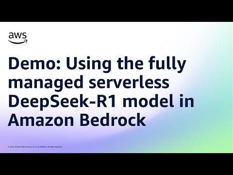 Demo: Using the fully managed serverless DeepSeek-R1 model in Amazon Bedrock | Amazon Web Services