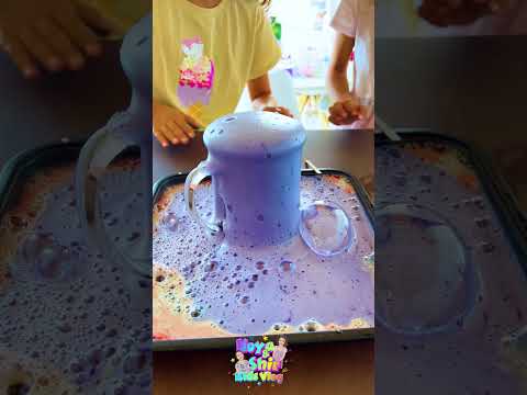 Epic Purple Foam experiment ! 😲#experiment #shorts